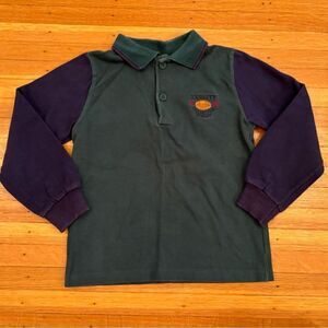Osh Kosh B’Gosh vintage rugby green/navy polo shirt